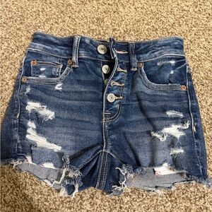 Distressed Denim Women Shorts